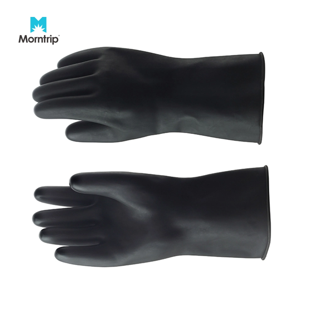 Laundry Plumbling Anti-Oil Cut Proof Anti Static Puncture Resistant Long Heavy Duty Work PVC Gloves