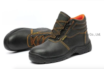 Защитная обувь из натуральной кожи со стальным носком.