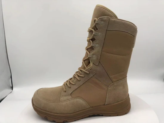 Прямые безопасные боевые ботинки пустынного цвета с фабрики в стиле милитари/армии/полиции, высокие тактические ботинки