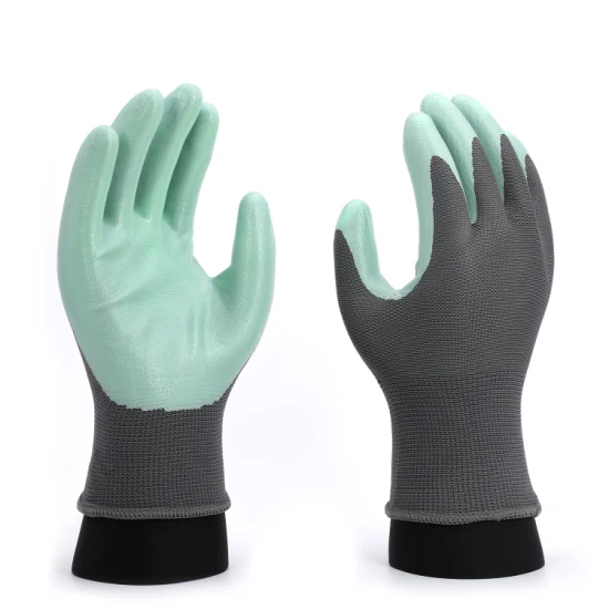 Резиновые перчатки 13G Shell Самодельные красные латексные защитные перчатки с морщинистым покрытием Средства индивидуальной защиты